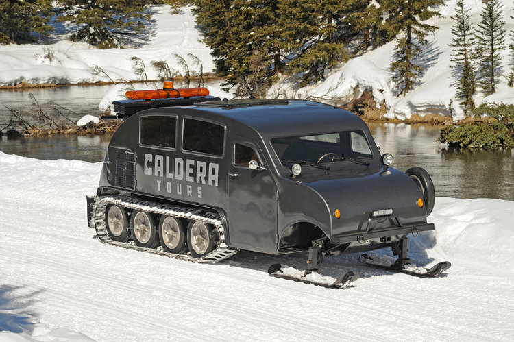 Caldera Tours offers Snowcoach Rides in Southeast Idaho