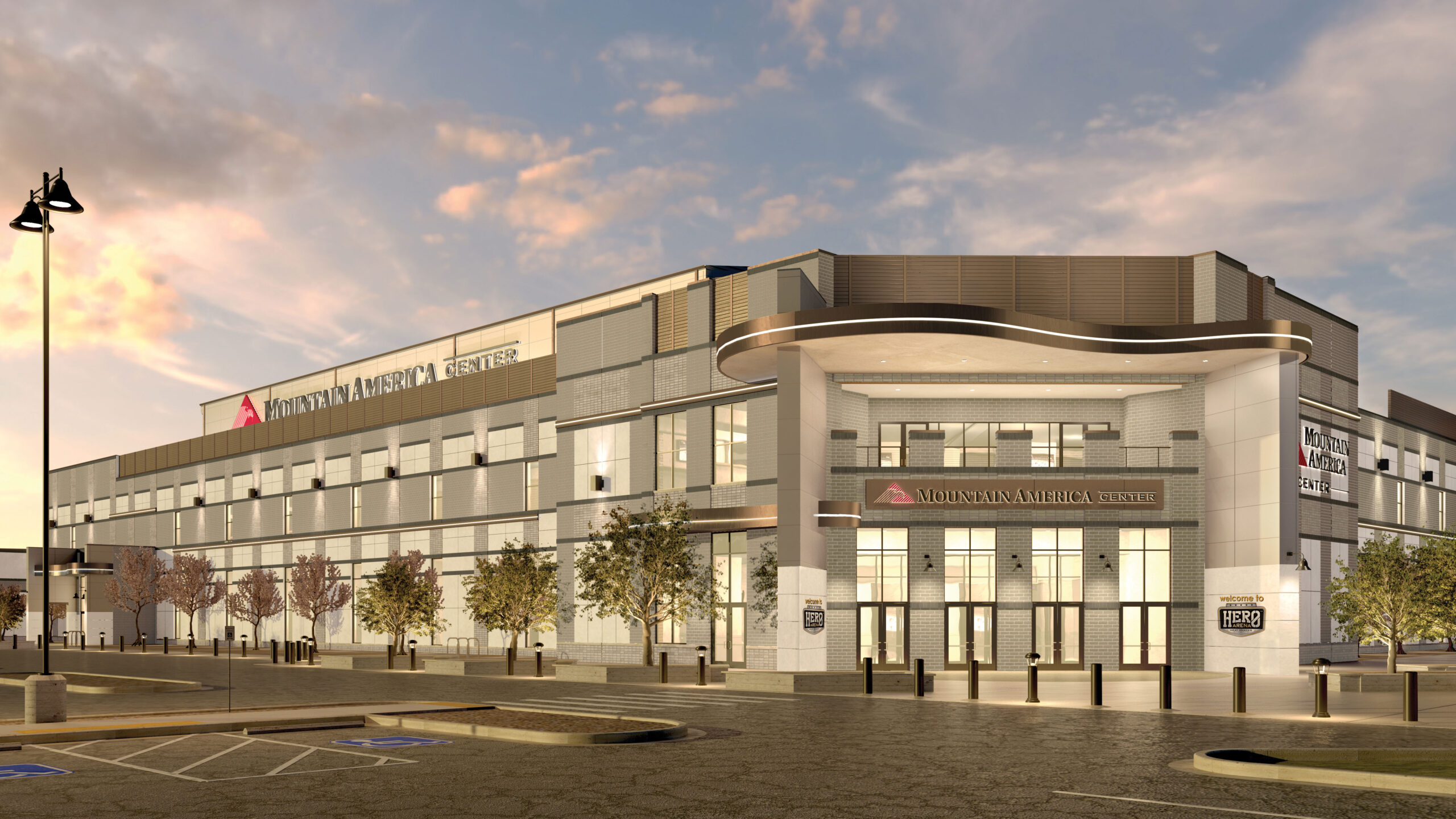 rendering of the mountain america center in Idaho Falls.